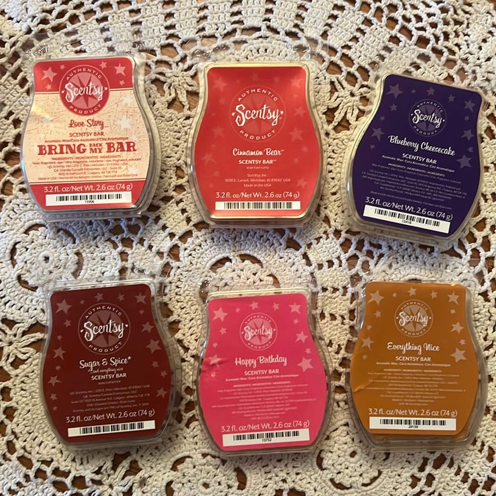 6 Brand New Scentsy Scent Bars